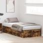 Preview: Stauraum Bettgestell Rauch Eiche 90x190 cm
