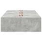 Preview: Bettgestell Beton grau Holzwerkstoff Robust