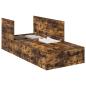 Preview: Bettgestell mit Stauraum Raucheiche 75x190 cm