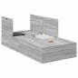 Preview: Stauraumbettgestell Grau Sonoma 75x190 cm