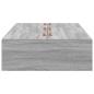 Preview: Stauraumbettgestell Grau Sonoma 75x190 cm