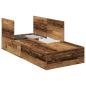Preview: Bett mit Stauraum Altes Holz Massivholz Schlicht
