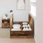 Preview: Bett mit Stauraum Altes Holz Massivholz Schlicht