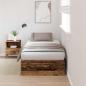 Preview: Bett mit Stauraum Altes Holz Massivholz Schlicht