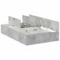 Preview: Aufbewahrungsbettgestell Beton Grau 120x190 cm