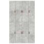 Preview: Aufbewahrungsbettgestell Beton Grau 120x190 cm