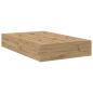Preview: Stauraum Bettgestell Artisan Eiche 120x190 cm