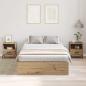 Preview: Stauraum Bettgestell Artisan Eiche 120x190 cm