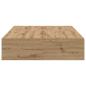 Preview: Stauraum Bettgestell Artisan Eiche 120x190 cm