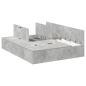 Preview: Bettgestell mit Stauraum Beton Grau 140x190 cm