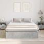Preview: Bettgestell mit Stauraum Beton Grau 140x190 cm