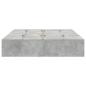 Preview: Bettgestell mit Stauraum Beton Grau 140x190 cm