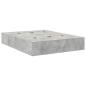Preview: Bettgestell mit Stauraum Beton Grau 140x190 cm