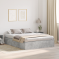Preview: Bettgestell mit Stauraum Beton Grau 140x190 cm