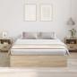 Preview: Stauraum Bettgestell Sonoma Eiche 135x190 cm