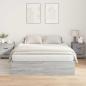 Preview: Stauraum Bettgestell Grau Sonoma 135x190 cm