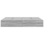 Preview: Stauraum Bettgestell Grau Sonoma 135x190 cm