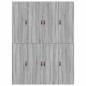Preview: Stauraum Bettgestell Grau Sonoma 135x190 cm