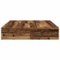 Preview: Stauraumbett aus altem Holz 135x190 cm