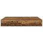 Preview: Stauraumbett aus altem Holz 135x190 cm