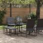 Preview: 10-teiliges Gartenesszimmer-Set mit Kissen aus Stahl und Textilene