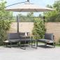 Preview: 3-teiliges Garten-Dining-Set mit Anthrazit-Kissen