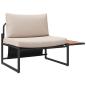 Preview: 3-teiliges Garten-Sofa-Set mit taupefarbenen Kissen