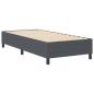 Preview: ARDEBO.de - Boxspringbett Dunkelgrau 80x200 cm Cord-Stoff
