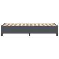 Preview: Boxspringbett Dunkelgrau 80x200 cm Cord-Stoff