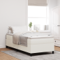 Preview: Boxspringbett Creme Einzel Cord Stoff