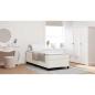 Preview: Boxspringbett Creme Einzel Cord Stoff