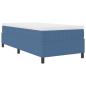 Preview: Boxspringbett Blau Einzel Cord-Stoff