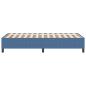 Preview: Boxspringbett Blau Einzel Cord-Stoff