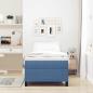 Preview: Boxspringbett Blau Einzel Cord-Stoff