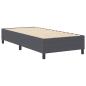 Preview: Boxspringbett Dunkelgrau 90x200 cm aus Cord