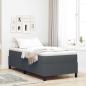 Preview: Boxspringbett Dunkelgrau 90x200 cm aus Cord
