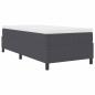 Preview: Boxspringbett Dunkelgrau 90x200 cm aus Cord