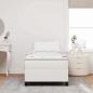 Preview: Boxspringbett Creme 90x200 cm Cord-Stoff