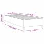 Preview: Boxspringbett Creme 90x200 cm Cord-Stoff