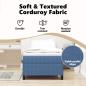 Preview: Boxspringbett Blau 90x200 cm Cordura-Stoff