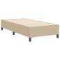 Preview: Boxspringbett Hellgrün Grau 90x200 cm Cordstoff