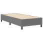 Preview: Boxspringbett Hellgrau 100x200 cm Cord-Stoff