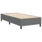 Preview: Boxspringbett Hellgrau 100x200 cm Cord-Stoff