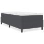 Preview: Boxspringbett Dunkelgrau 100x200 cm Cord-Stoff