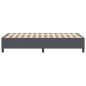 Preview: Boxspringbett Dunkelgrau 100x200 cm Cord-Stoff