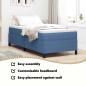 Preview: Boxspringbett Blau 100x200 cm Corduroy Stoff