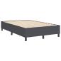 Preview: Plattformbettgestell Dunkelgrau 120 x 190 cm Cordstoff