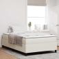 Preview: Boxspringbett Creme Kleines Doppelbett Cordstoff