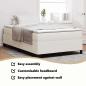 Preview: Boxspringbett Creme Kleines Doppelbett Cordstoff