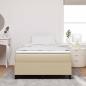 Preview: Boxspringbett Leichtgrün Grau Kleines Doppelbett Kordstoff